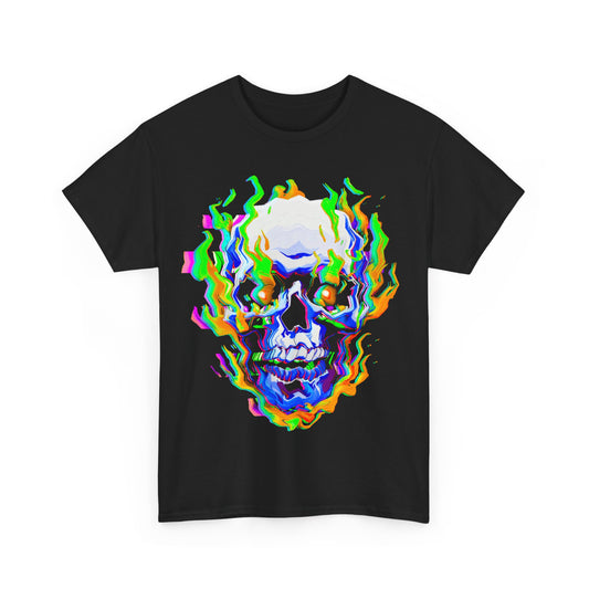 Glitchy Oleo Skull T-Shirt